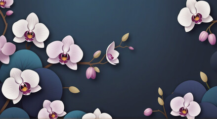 Blossom Elegance: A Beautiful Floral Patterned Background