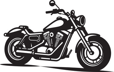 Customized Motorcycle SilhouetteDynamic Chopper Sketch