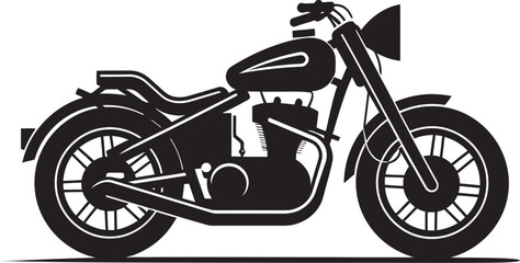 Obraz na płótnie Canvas Vectorized Speedster ArtRetro Racing Motorcycle