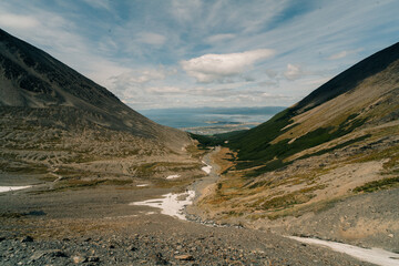 Fototapeta na wymiar View of the Martial Glacier - Ushuaia, Argentina
