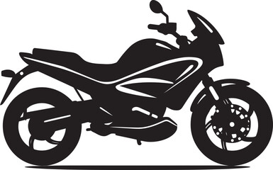 Detailed Cruiser VectorBlackened Motorbike Design