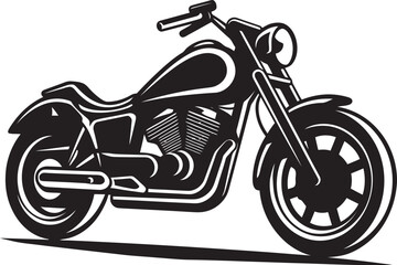 Monochrome Rider PoseShadowy Moto Illustration