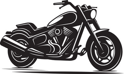 Vintage Motorcycle DesignRoadster Line Art