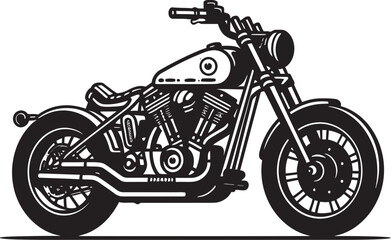 Monotone Street RacerMidnight Motorcycle Sketch