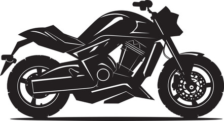 Vectorized Biker PoseRetro Moto Illustration