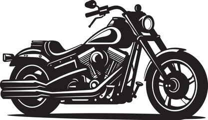 Retro Motorcycle VectorSlick Street Racer Illustration