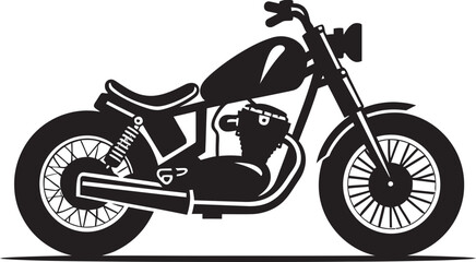Outlined Harley ImageCustomized Roadster Silhouette