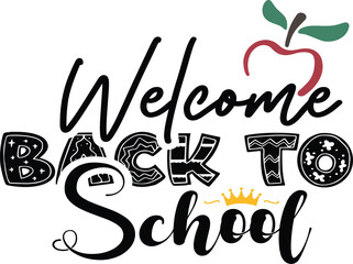Back to school vector eps, Illustration of hand drawn sketch of Back to school eps, first day of school tshirt design