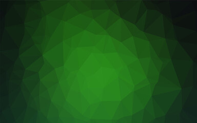Dark Green vector abstract polygonal layout. Shining colored illustration in a Brand new style. Elegant pattern for a brand book.