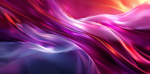 Abstract Fluid Art in Pink and Purple Tones
