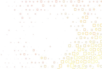 Light Yellow, Orange vector backdrop with dots, spots, cubes.