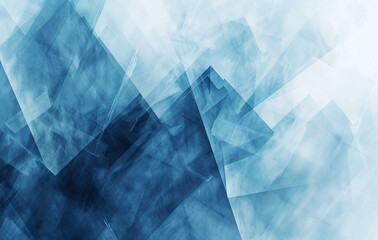Ethereal Blue Geometric Abstract Background
 - obrazy, fototapety, plakaty