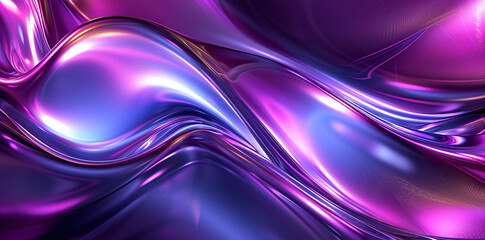 Vibrant Purple and Blue Fluid Art Design
