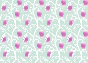 Summer retro floral seamless geometric flowers pattern for fabrics and linens and kids clothes print and festive