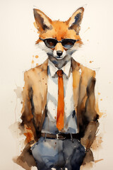 portrait of a Fox person