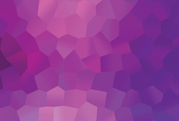 Light Purple vector template in hexagonal style. - obrazy, fototapety, plakaty