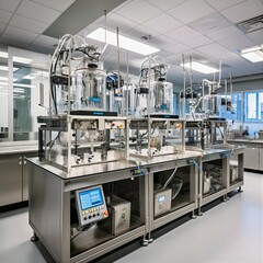 Biopharmaceutical Manufacturing Facility with Reactors