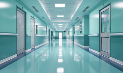 Obraz premium Interior of hospital - medical background