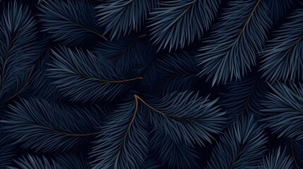 seamless background with coniferous branches pattern, coniferous, fir, 