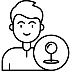 Obraz premium Pin Icon
