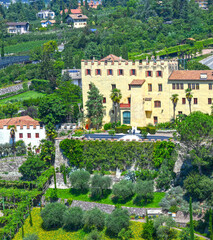 Gärten von Schloss Trauttmansdorff in Meran, Südtirol (Italien)	
