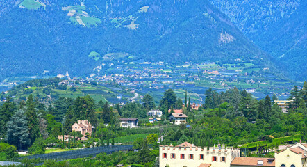 Gärten von Schloss Trauttmansdorff in Meran, Südtirol (Italien)	