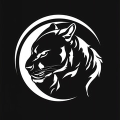 Logo bzw. Darstellung eines schwarzen Panthers, 7