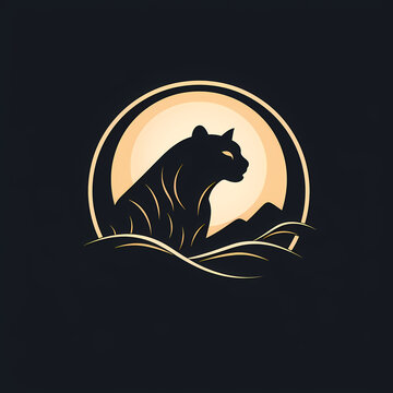 Logo bzw. Darstellung eines schwarzen Panthers, 6