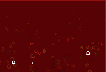 Light Green, Red vector pattern with spheres.