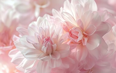 Close up of beautiful pink flowers bouquet on white background. Whispering Pinks Aura