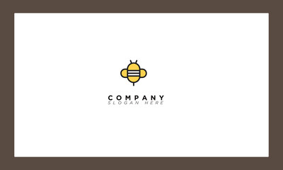 honey bee creative logo and icon for branding and company 