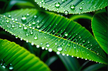 Enchanting Jungle Breath: Captivating Macro Photography Revealing Nature's Rhythmic Respiration in Lush Greenery. generative AI