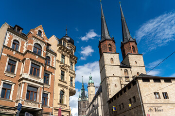 Fototapeta na wymiar Marktkirche in Halle an der Saale
