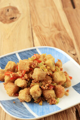 Tahu Cabe Garam or Salt and Pepper Tofu