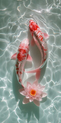 beautiful pair of koi