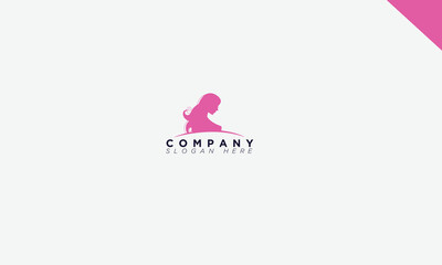 pretty lady logo for branding and company 