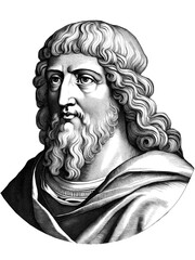 Fototapeta premium Illustration Apollonius of Tyana, generative AI