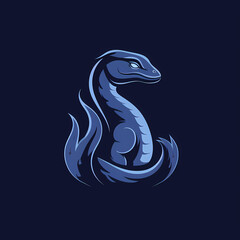 Naklejka premium Logo bzw. Darstellung eines Warans, 2