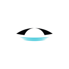 bridge icon logo vector symbol design element