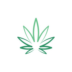 cannabis marijuana leaf icon logo clipart
