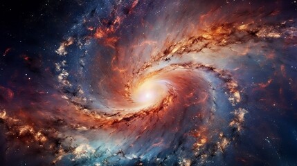 Stunning Image of a Colorful Nebula in Space