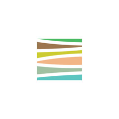 earth layers geology soil logo icon vector design