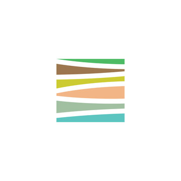 earth layers geology soil logo icon vector design