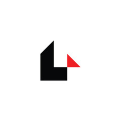 letter l house logo vector icon design