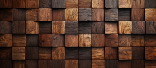 Stunning Background: An Exquisite Blend of Wooden Tiles and Laminate on a Wooden Background