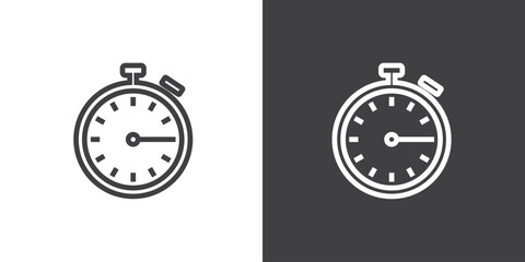 Simple Timer icon. Stopwatch  icon vector illustration.