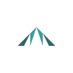 vector logo mountain icon hill illustration design