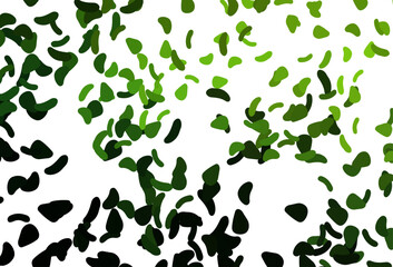 Light Red vector pattern with chaotic shapes.