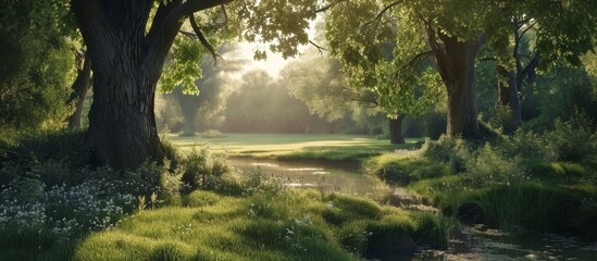 Obraz premium Explore the Gorgeous Green Scenery of This Woodford Green Escape