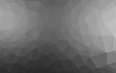 Dark Silver, Gray vector shining triangular background. A sample with polygonal shapes. Triangular pattern for your business design.